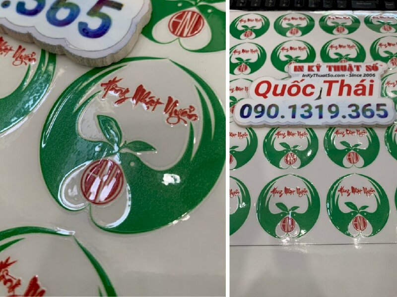 In tem nhãn DTF logo cửa hàng văn hóa phẩm nghệ thuật Phật giáo, thiền trà - INKTS968