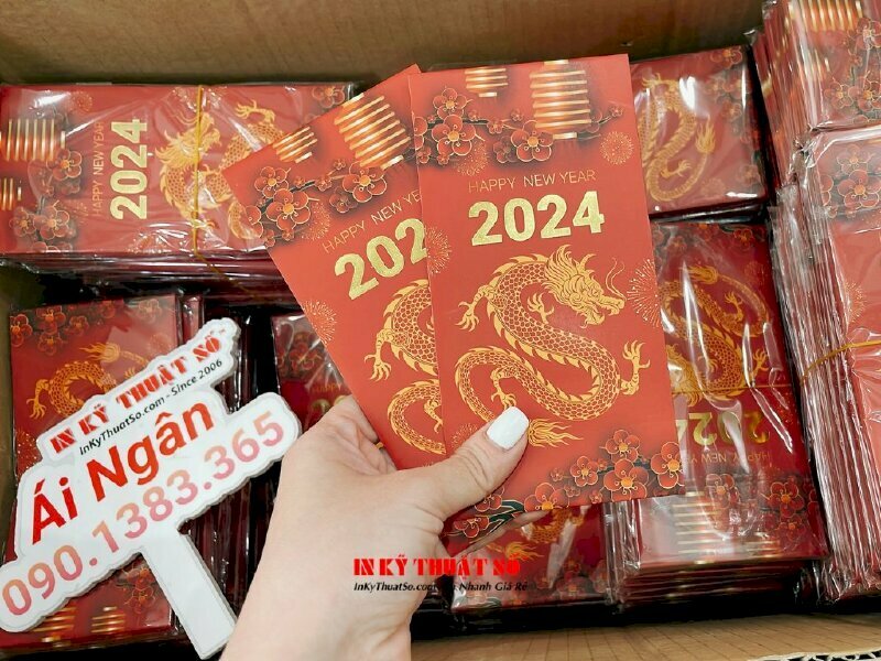 Sản phẩm in bao lì xì Tết được thực hiện bởi InKyThuatSo