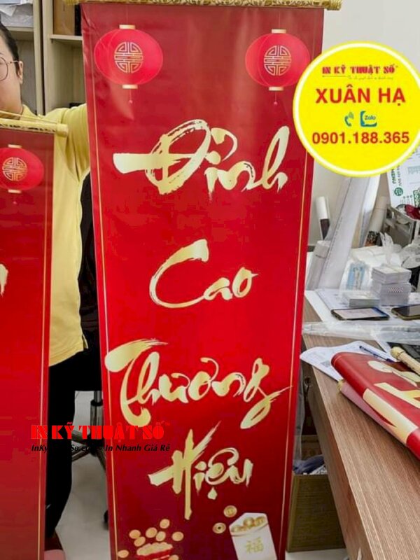 In liễn Tết tri ân trang trí văn phòng theo yêu cầu