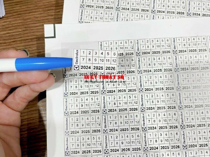 In tem bảo hành đồ điện gia dụng theo yêu cầu