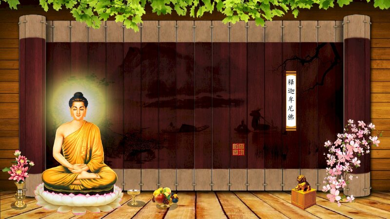 Hình ảnh đẹp của đức Phật Thích Ca Mâu Ni thanh tịnh phù hợp làm ảnh nền, in tranh. 