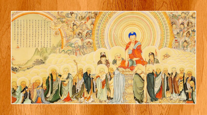 Hình ảnh Kinh A Di Đà: nhân duyên pháp hội