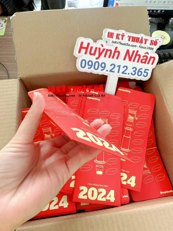 In bao lì xì Tết 2024, bao lì xì đỏ Xuân Giáp Thìn giá rẻ