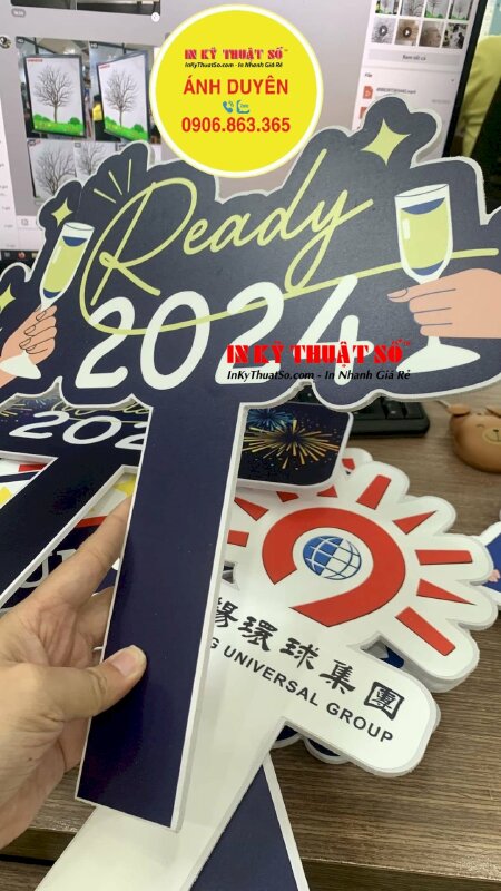 In Hashtag tiệc cuối năm YEP Year end party theo yêu cầu, in mọi số lượng, có hàng trong ngày