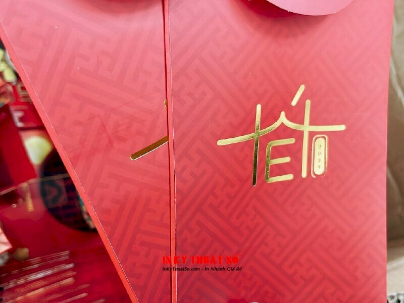 In bào lì xì ép kim vàng Gold độc đáo, sáng trọng