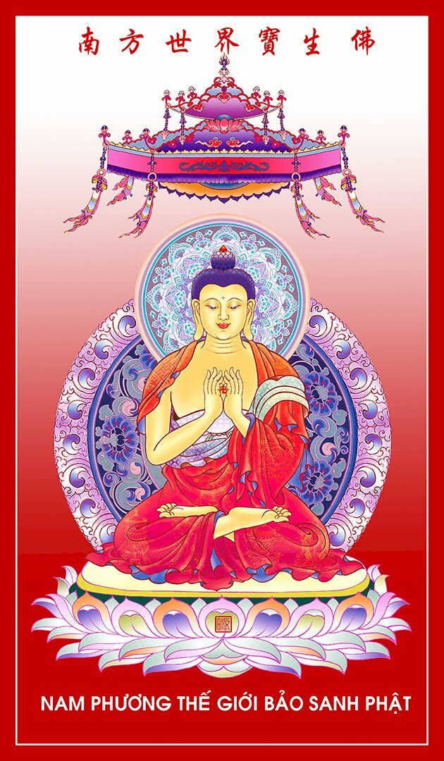 Hình ảnh Nam Phương Thế Giới Bảo Sanh Phật - Một trong 5 vị Phật trong Ngũ Phương Phật