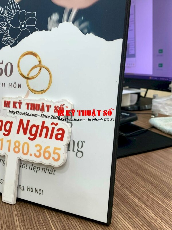 In ảnh gỗ Laminate kích thước 43cm x 30cm ép lụa mờ