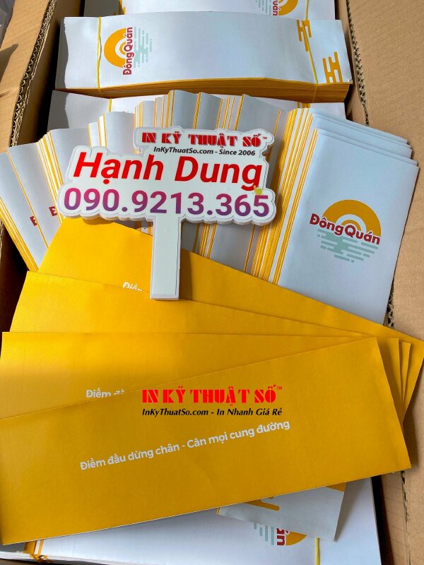 Thiết kế & In bao đũa nhà hàng theo yêu cầu, in Offset mặt ngoài, gia công dán gấp theo khuôn