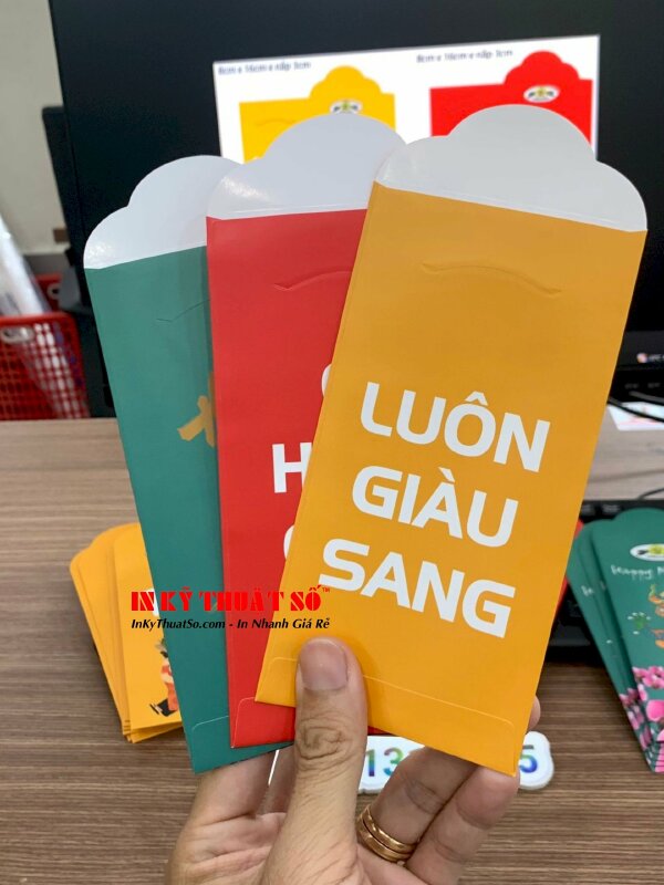 Thiết kế, in bao lì xì Tết 2024 vui nhộn, siêu dễ thương