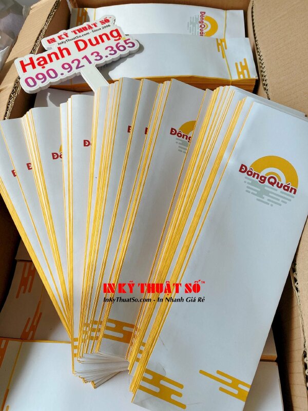 In bao đũa nhà hàng, bao giấy đựng đũa muỗng nhà hàng - In ấn & Gia công tại In Kỹ Thuật Số since 2006