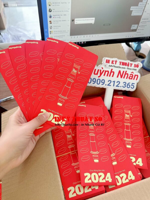 In bao lì xì Tết 2024, in bao lì xì giá rẻ tại In Kỹ Thuật Số since 2006