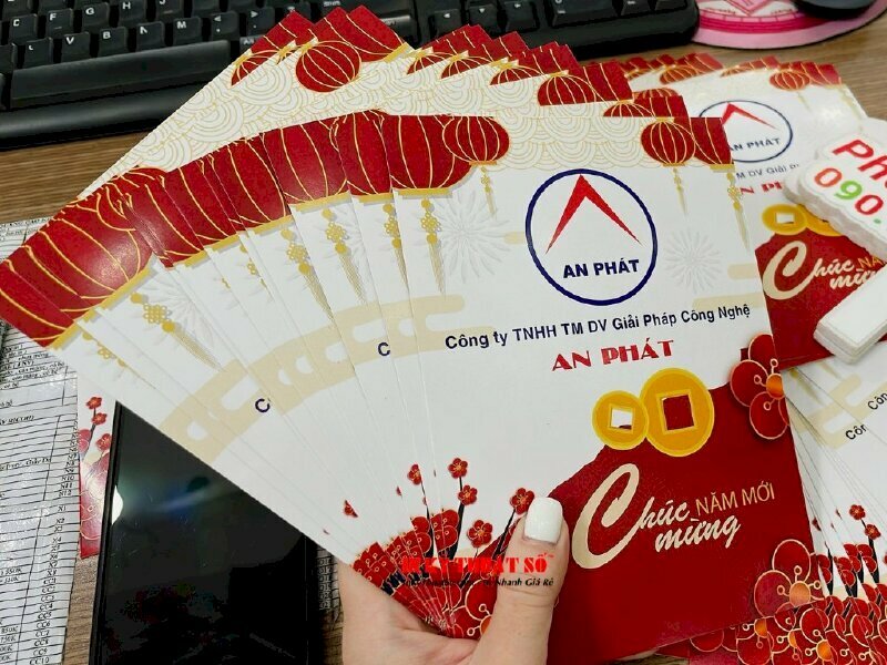 Thiết kế, in thiệp chúc mừng năm mới, thiệp Xuân đẹp