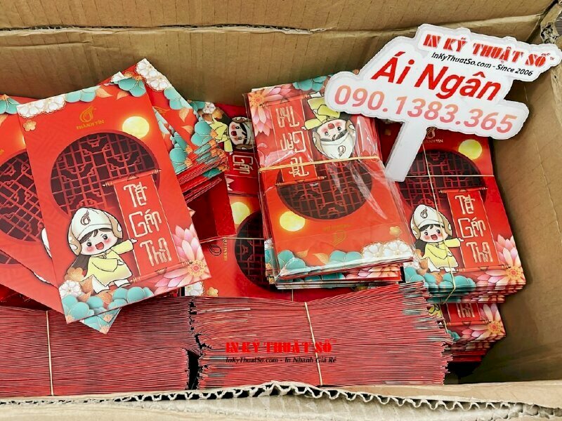 In bao lì xì theo yêu cầu cho công ty, doanh nghiệp
