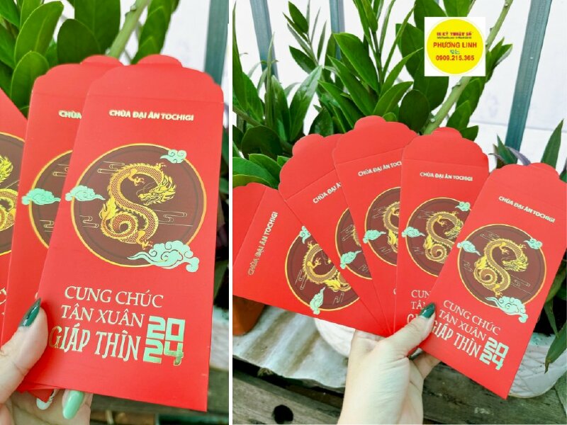 In bao lì xì Phật giáo cho chùa Việt tại Nhật Bản, hàng gửi đi Nhật từ TPHCM - INKTS1108