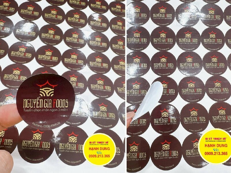 In Decal giấy tem nhãn thực phẩm food món ngon đặc sản 3 miền - INKTS1113