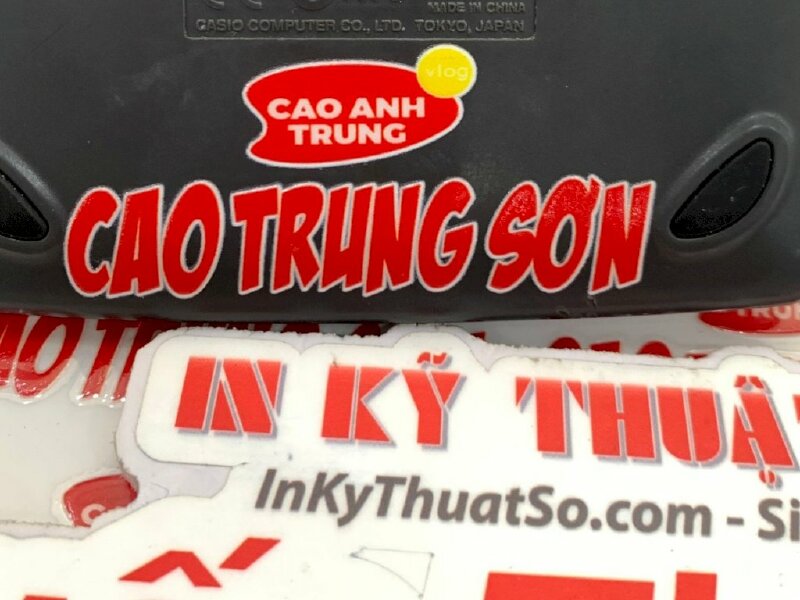 In logo hộ kinh doanh cá thể, in nhãn DTF chữ nổi dán lên mọi bề mặt - INKTS1088