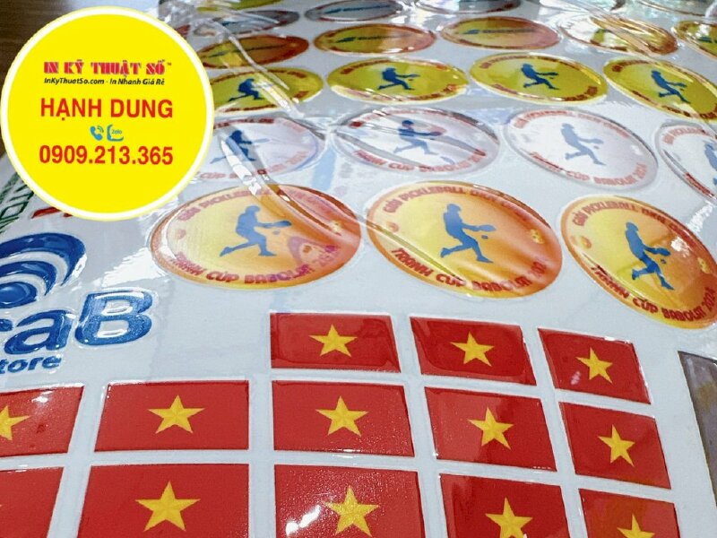 In logo tem dán UV DTF theo yêu cầu - INKTS1115