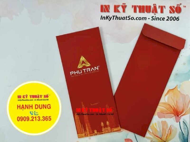 Set bao thư & thiệp Tết, thiệp chúc mừng năm mới đối tác khách hàng - INKTS1106