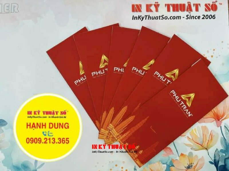 Set bao thư & thiệp Tết, thiệp chúc mừng năm mới đối tác khách hàng - INKTS1106