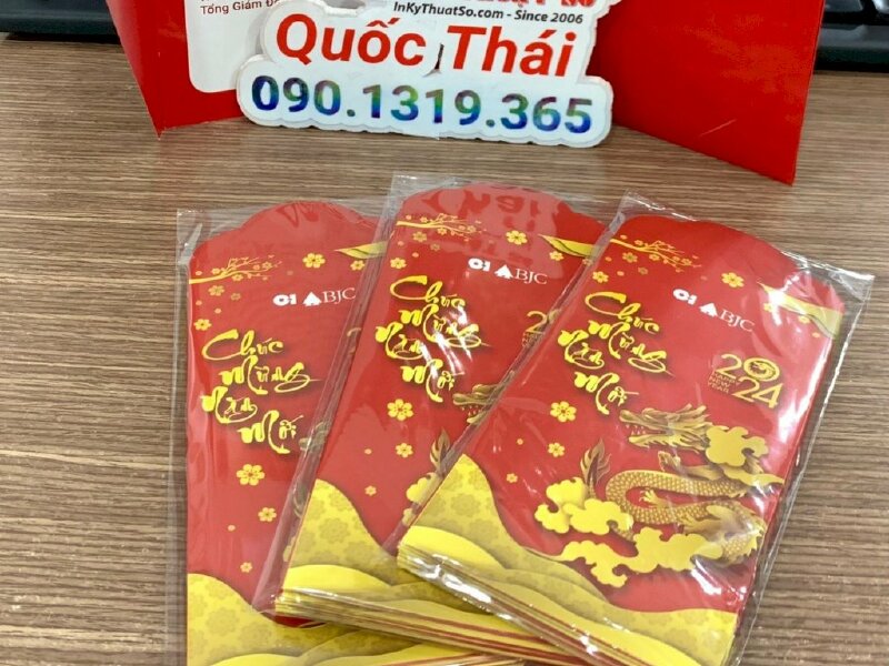 Set thiệp chúc mừng năm mới & bao lì xì Tết - INKTS1135