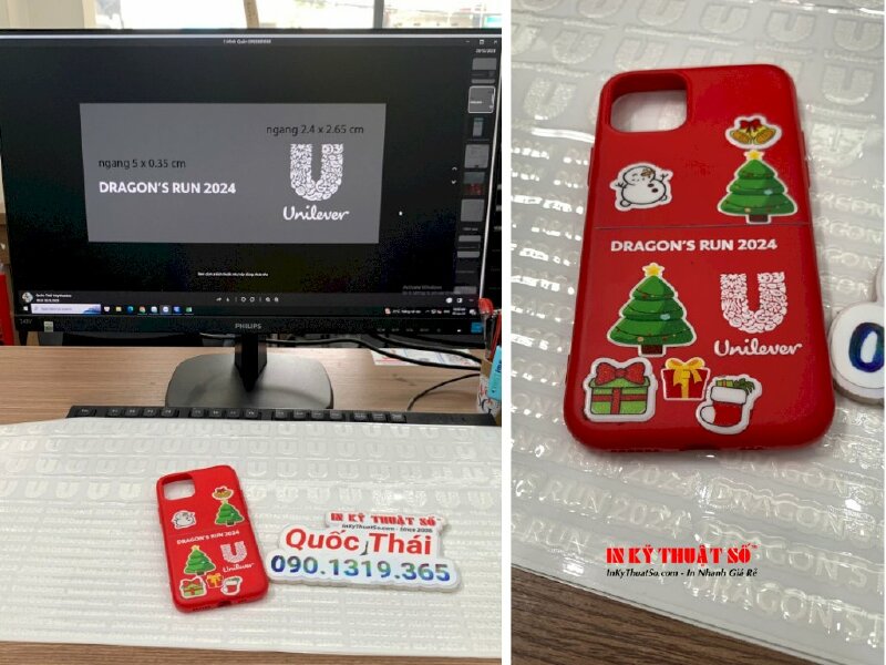 Sticker in nổi 3D UV DTF logo công ty đa quốc gia về sản phẩm tiêu dùng - INKTS1089