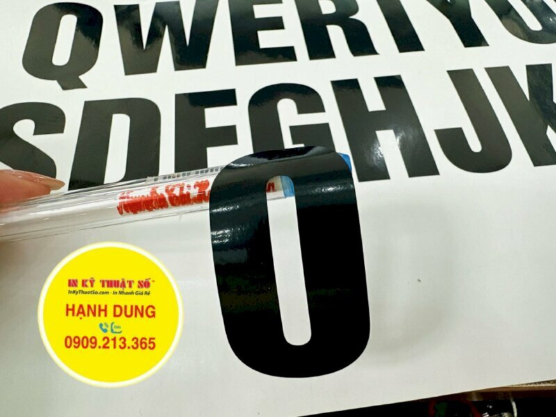 Cắt bế Decal theo từng chữ với đội ngũ gia công tỷ mỹ cho ấn phẩm cực nét