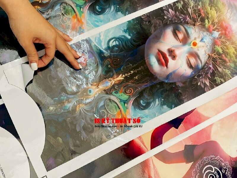 Mẫu tem decal sữa trang trí nghệ thuật được in ấn và giá công tại In Kỹ Thuật Số since 2006