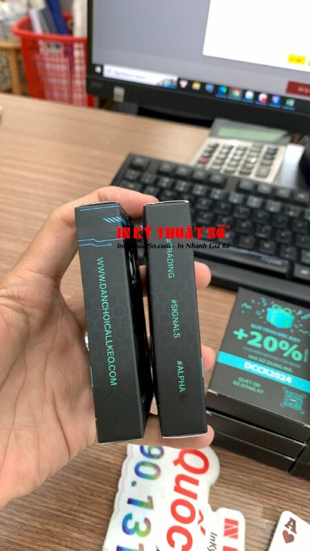 Hộp đựng thẻ bài 54 lá làm quà Tết