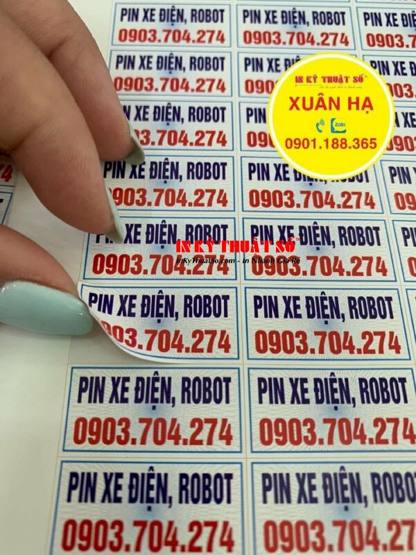 Tem decal vỡ niêm phong được in bằng công nghệ Laser hiện đại kích thước 1.5cm x 3cm