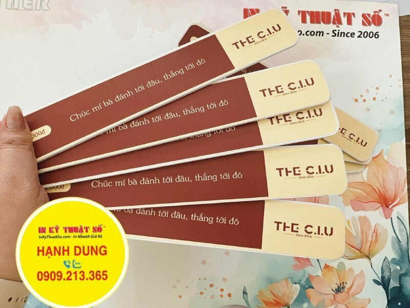 In quẻ xăm PP bồi formex, in 2 mặt bằng công nghệ in phun kỹ thuật số