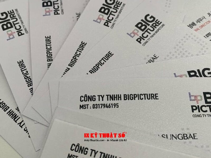 In business card giấy mỹ thuật General Director Tax Accountant tam ngữ Việt - Anh - Hàn - INKTS1200