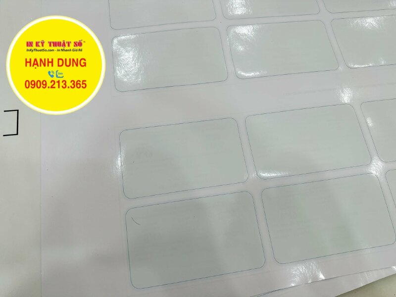 In nhãn tiêu thụ nhiên liệu cho xe ôtô, in decal ngược dán lên cửa kính - INKTS1183