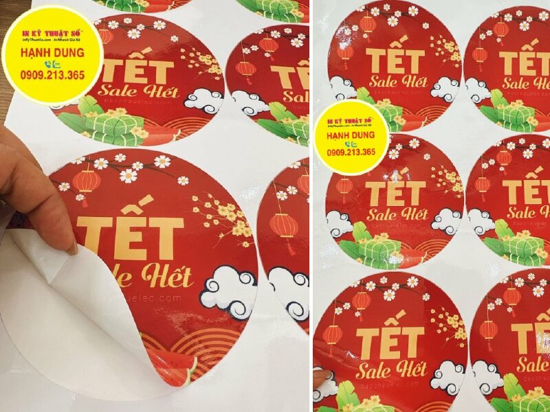 In tem Decal sữa dán sản phẩm quà Tết - INKTS1145