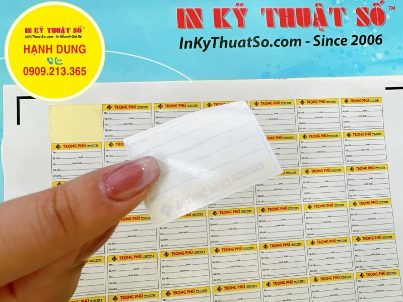 In tem phụ hàng hóa thông tin sản phẩm, tem decal giấy không màng, bế hình chữ nhật - INKTS1197