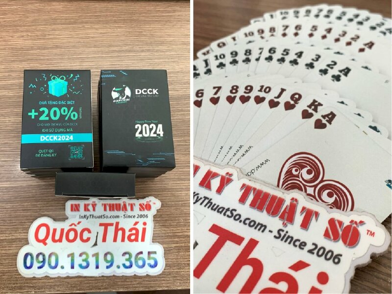 In thẻ card 52 lá giấy B300gsm 6x9cm in 2 mặt có hình ảnh thương hiệu làm quà tặng - INKTS1141