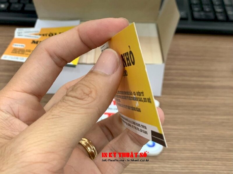 In visit card tiệm phụ tùng động cơ máy công nghiệp, bơm béc dầu điện tử - INKTS1154