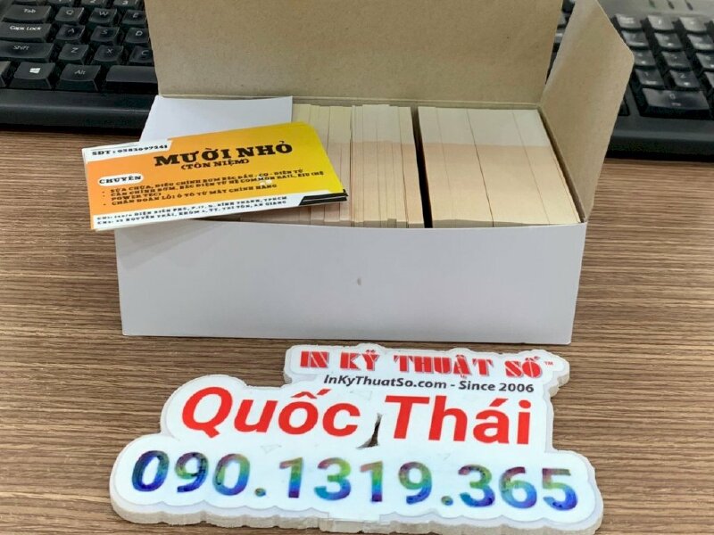 In visit card tiệm phụ tùng động cơ máy công nghiệp, bơm béc dầu điện tử - INKTS1154