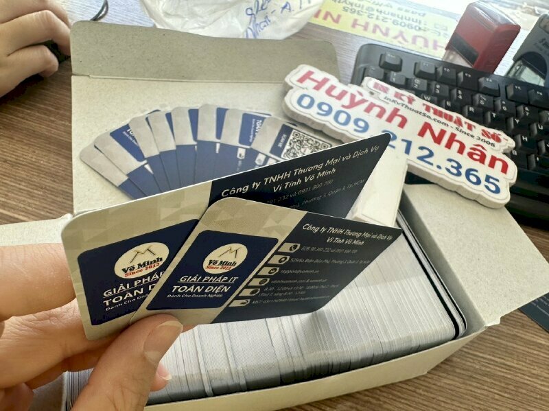 Card visit in 2 mặt Offset cán màng mờ, bo tròn 4 góc - In ấn & Gia công tại In Kỹ Thuật Số since 2006