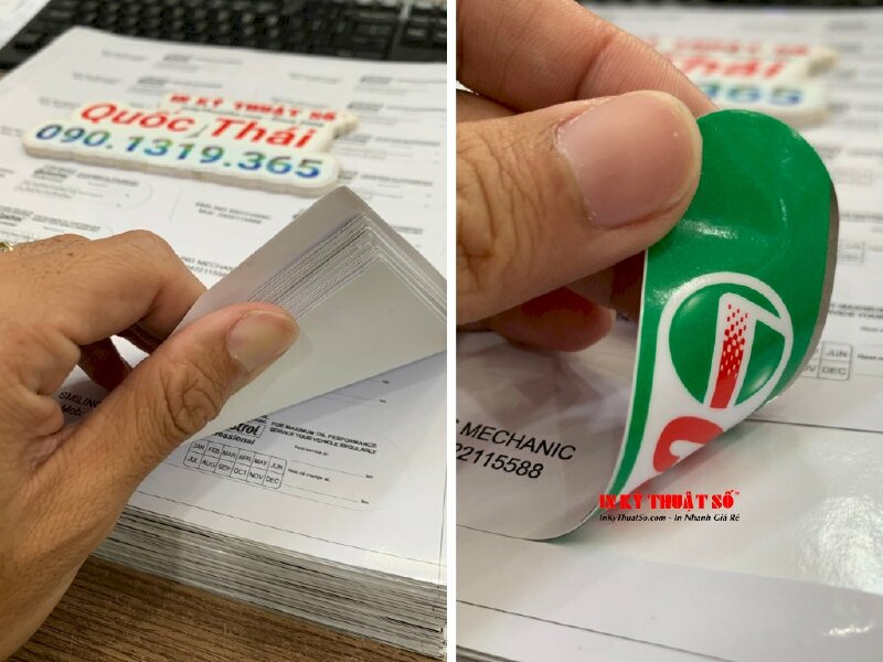 In Decal 2 mặt quảng bá thương hiệu Castrol - INKTS418