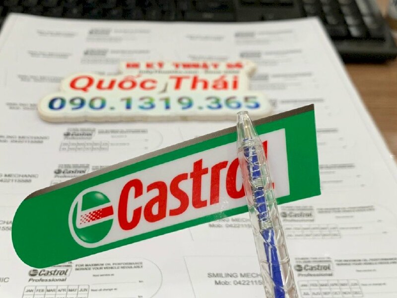 In Decal 2 mặt quảng bá thương hiệu Castrol - INKTS418