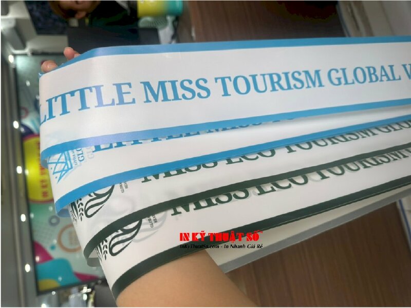 In Sash hoa hậu Du Lịch Sinh Thái Toàn Cầu Miss Eco Tourism Global - INKTS1227