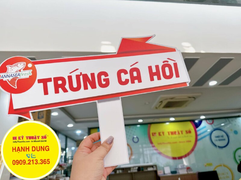 In bảng hashtag khai trương cửa hàng cá hồi, giới thiệu sản phẩm cá hồi - INKTS1281