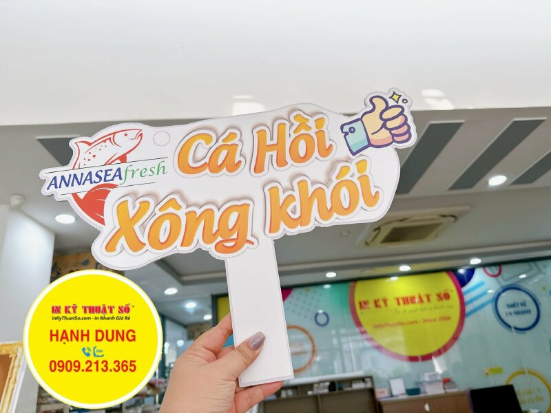 In bảng hashtag khai trương cửa hàng cá hồi, giới thiệu sản phẩm cá hồi - INKTS1281