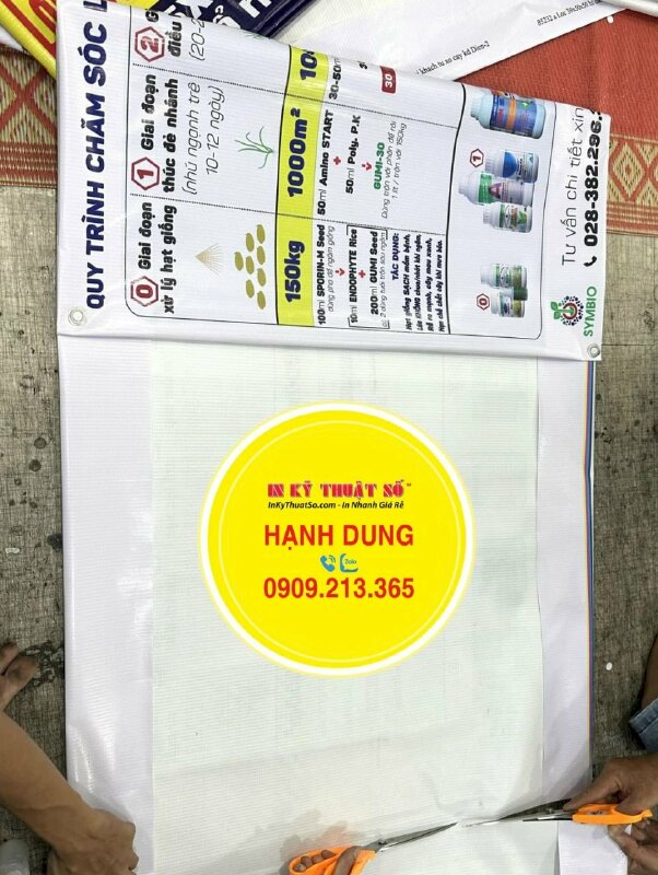 In banner biển quảng cáo chai bảo vệ thực vật, banner hiflex đóng khoen - INKTS1337