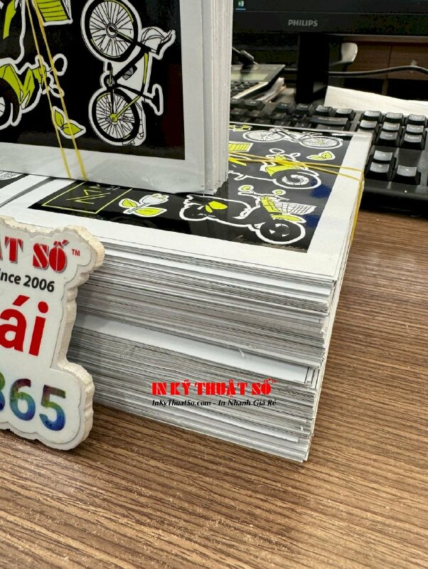 In set Sticker cho shop, gian hàng bán online, in tem nhãn Decal sữa mực dầu, cán bóng, bế theo viền - INKTS1387