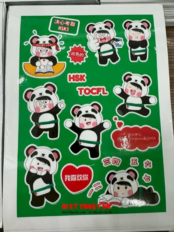 In sticker phong cách chibi cute