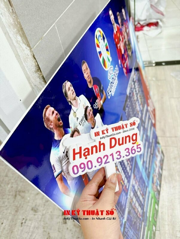 Lịch thi đấu bóng đá Euro chất liệu PP cán formex