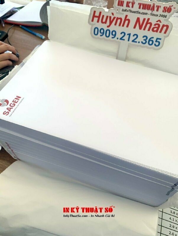 In giấy tiêu đề trên chất liệu giấy Fort 120gsm bằng công nghệ in Offset hiện đại