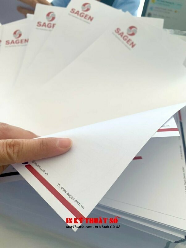 In Letterhead công ty tư vấn thiết kế nhà máy, in mọi số lượng theo yêu cầu