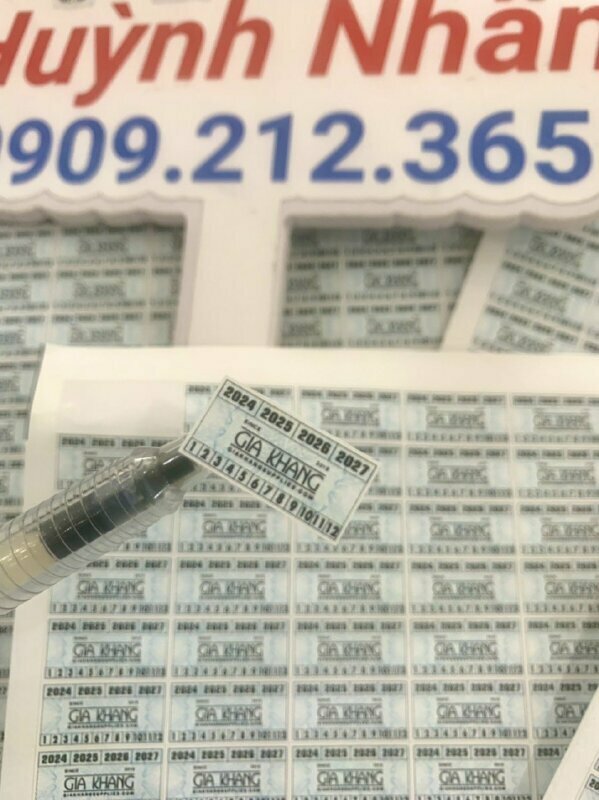 In decal bể, in tem dán bảo hành theo yêu cầu, in nhanh mọi số lượng